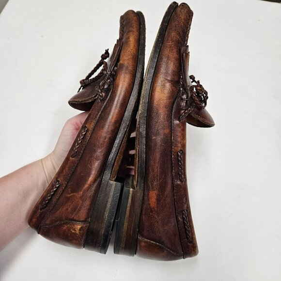 Allen Edmonds Mens Woodstock Leather Tassel Slip On Loafers Made USA 11.5 D - Picture 13 of 14